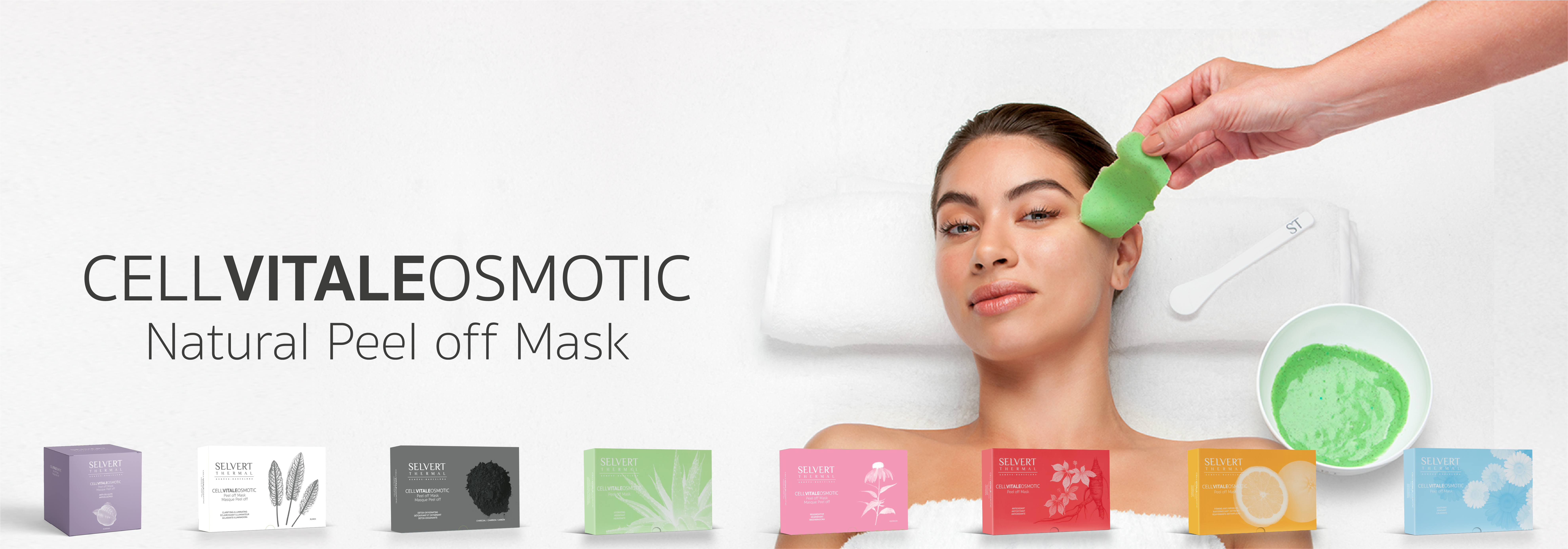 CELL VITALE OSMOTIC <h4 style="text-align: center;">OSMOTIC PEEL OFF MASKS</h4>
<p>&nbsp;</p>
<p style="text-align: justify;">Selvert Thermal has launched another important innovation for professionals with its range of 8 Peel Off Masks, all recommended for boosting the effects of the salon facial and body treatments.</p>
<p style="text-align: justify;">The Osmotic Peel Off Mask by Cell Vitale is the only mask system that contains extract of Alp Rose stem cells. This sophisticated active ingredient protects the skin regeneration systems, enabling them to function more efficiently. The skin is renewed and superior results are visible after applying any active substance.</p>
<p style="text-align: justify;">The Osmotic Peel Off Masks by Cell Vitale are suitable for use in conjunction with any professional salon treatment for a firmer, more luminous complexion.</p>
<p style="text-align: justify;">Restores natural beauty and splendour to the skin, leaving it looking its absolute best. Effectiveness of treatment with the Osmotic Peel Off Mask.</p>
<p style="text-align: justify;">Rich in plant&nbsp;extracts and <strong>with more than 95% natural&nbsp;ingredients</strong>, they peel off easily in one&nbsp;piece.</p>